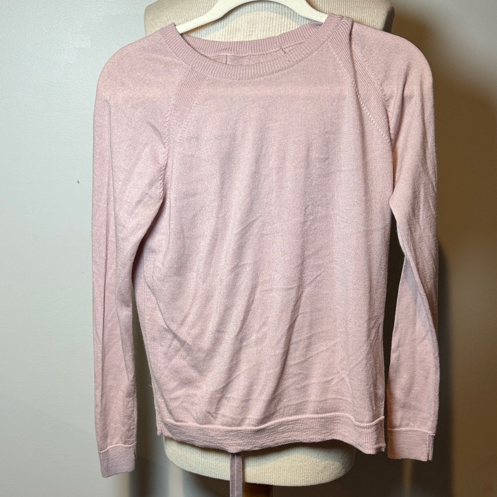 lululemon athletica Soft Pink Crew Neck Sweater